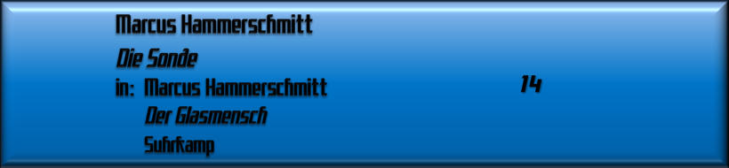 Marcus Hammerschmitt, DIe Sonde