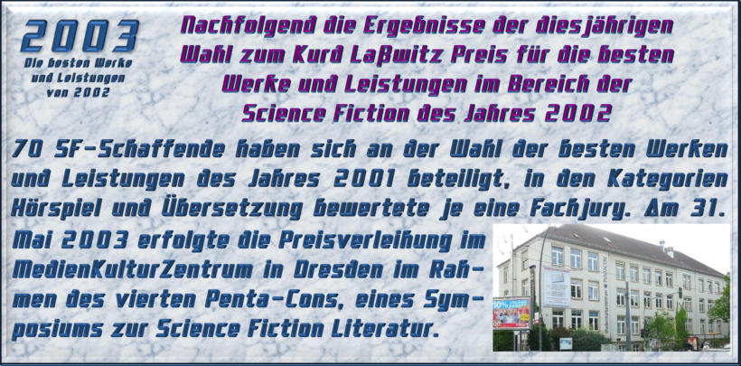 2003 - Die besten Werke und Leistungen von 2002