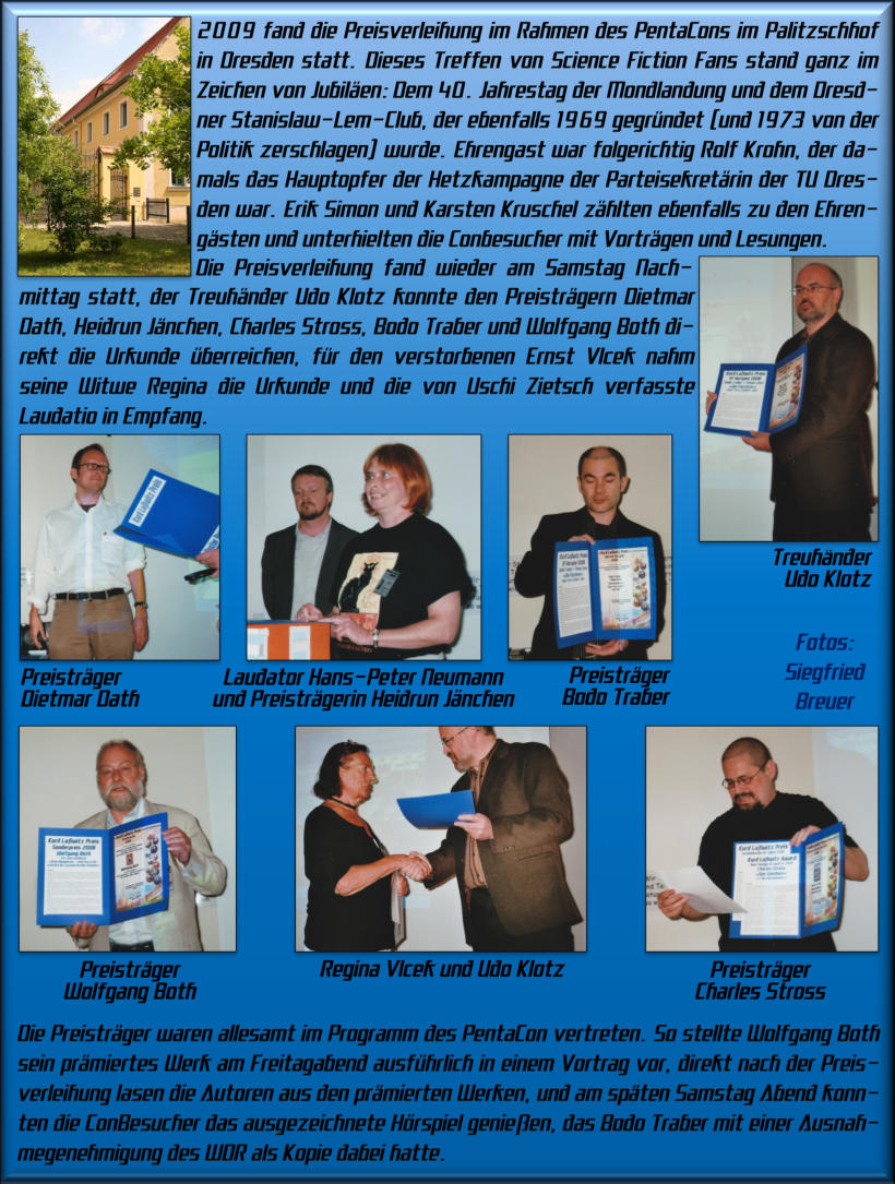 Preisverleihung 2009