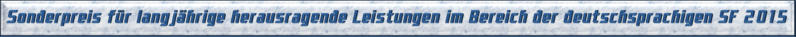 Sonderpreis langjährige Leistungen