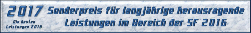 Sonderpreis für langjährige herausragende Leistungen im Bereich der SF 2016