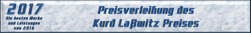 Preisverleihung des Kurd Laßwitz Preises