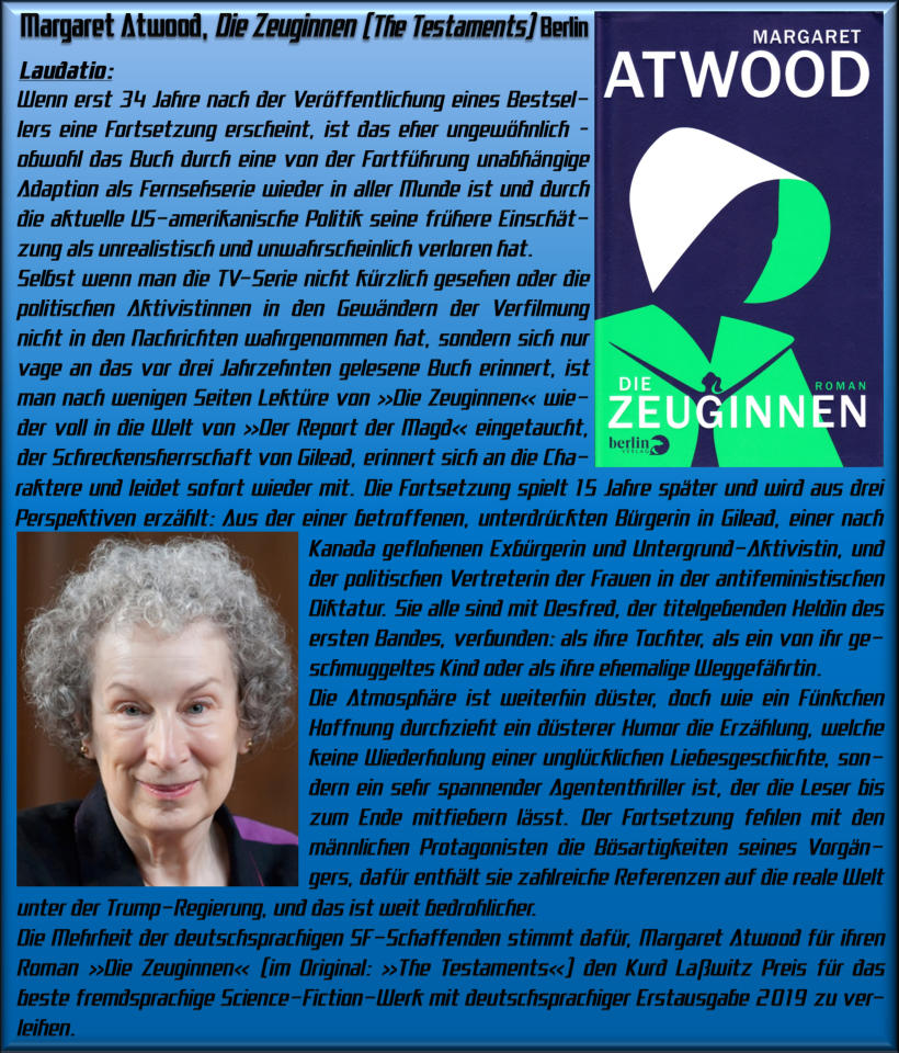 Laudatio Ausländisches Werk