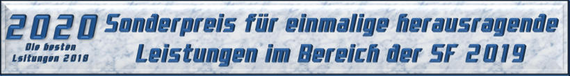 Sonderpreis für einmalige herausragende Leistungen im Bereich der SF 2019