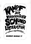 Kampf der verderblichen Schundliteratur