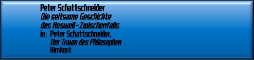 Peter Schattschneider, Die seltsame Geschichte des Roswell-Zwischenfalls