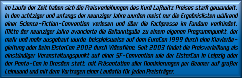 Preisverleihungen - Text
